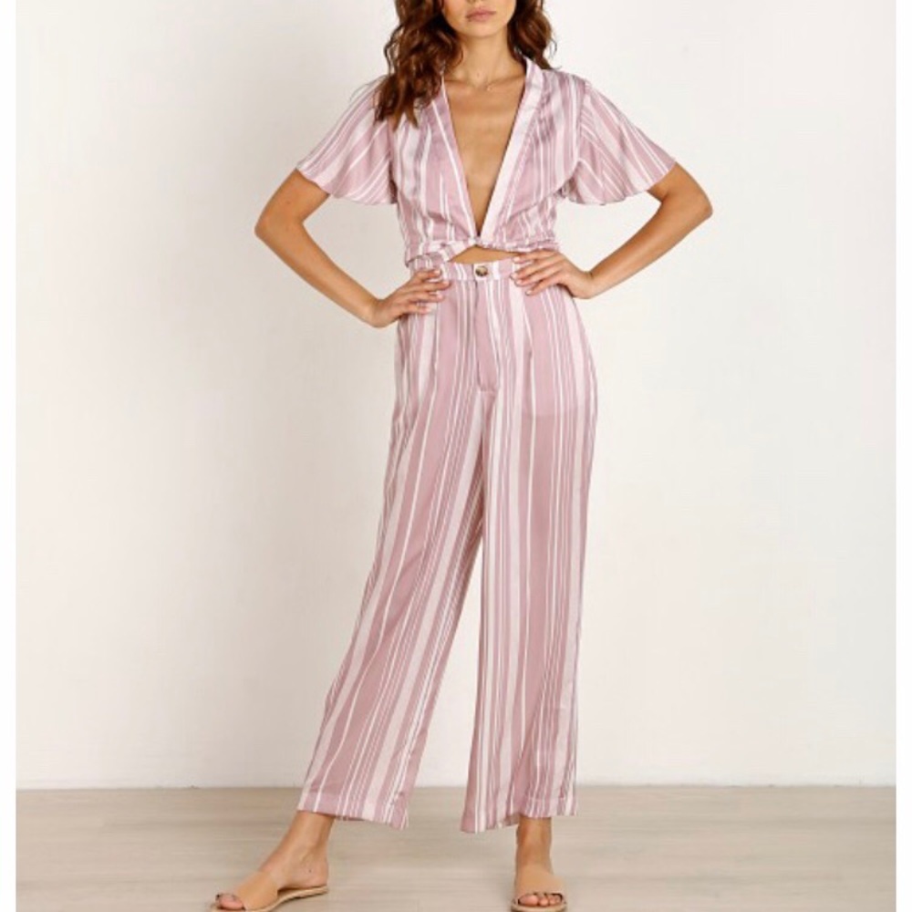Show me your mumu pants slipper stripe